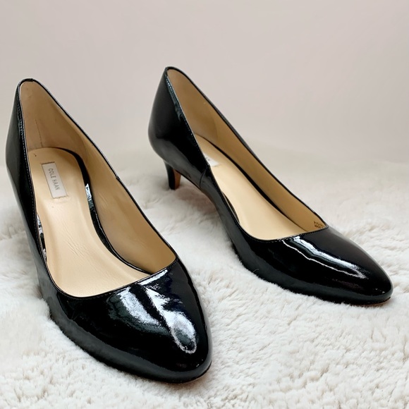 Cole Haan Shoes - Cole Haan Black Patent Leather Almond toe Pumps, 8.5